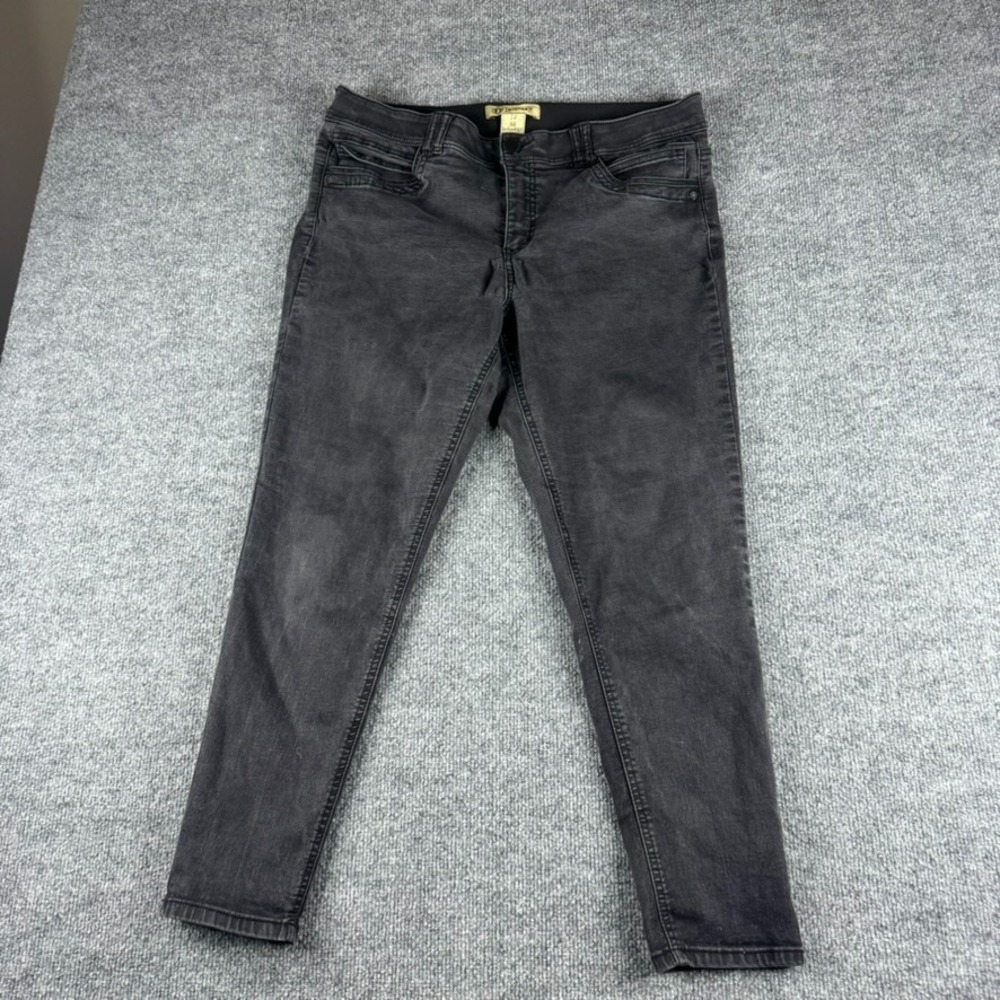Democracy Jeans Women 14‎ Black Ab Technology Skinny Stretch Dark Wash Denim